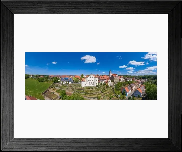 Framed Print : Aerial drone view, city view, Gochsheim, Baden-Wurttemberg, Germany, Europe Framed Print : Aerial drone view, city view, Gochsheim, Baden-Wurttemberg, Germany, Europe
