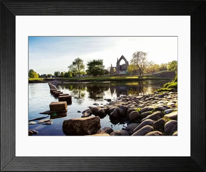 Framed Print : Bolton Abbey in Wharfedale, North Yorkshire Framed Print : Bolton Abbey in Wharfedale, North Yorkshire