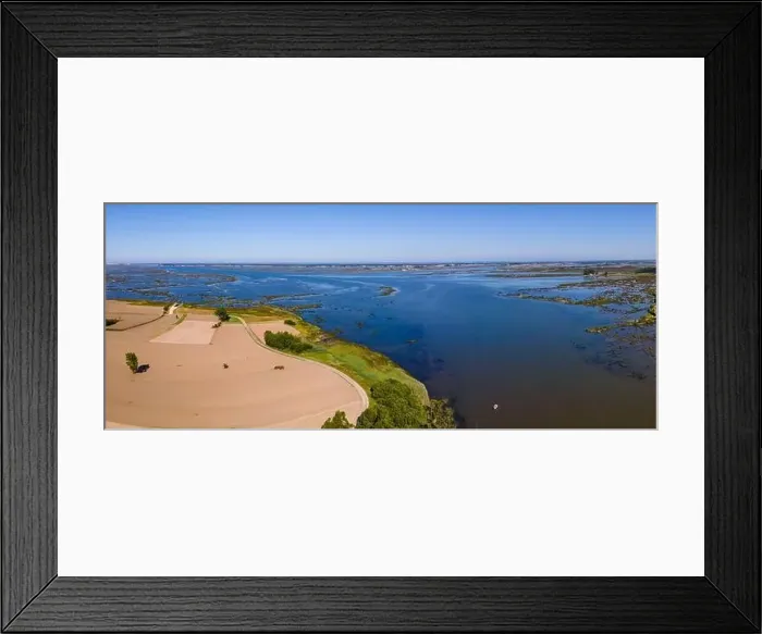 Framed Print : Aerial View of Ribeira do Nancinho near the Aveiro Lagoon at Pardilho, Aveiro, Portugal Framed Print : Aerial View of Ribeira do Nancinho near the Aveiro Lagoon at Pardilho, Aveiro, Portugal
