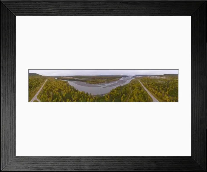 Framed Print : Alaska Route 3 aka George Parks Highway and Susitna River aerial view in fall, at Denali State Park, Alaska AK, USA Framed Print : Alaska Route 3 aka George Parks Highway and Susitna River aerial view in fall, at Denali State Park, Alaska AK, USA