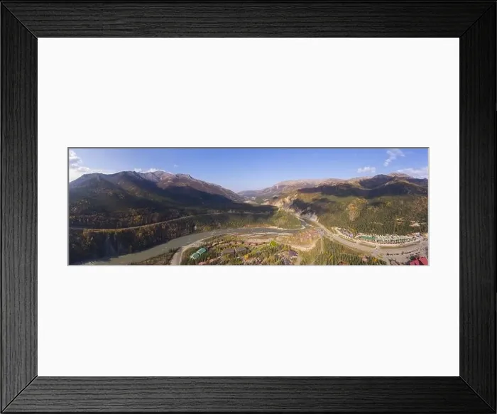 Framed Print : Denali National Park, Nenana River and Alaska Route 3 aka George Parks Highway aerial view in fall Framed Print : Denali National Park, Nenana River and Alaska Route 3 aka George Parks Highway aerial view in fall
