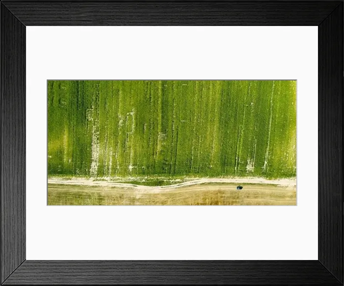 Framed Print : farm field, agriculture, view from above Framed Print : farm field, agriculture, view from above