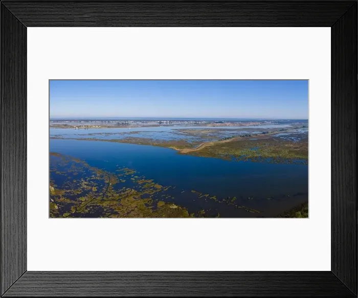 Framed Print : Aerial View of Puxadouro near the Aveiro Lagoon at Ovar, Aveiro, Portugal Framed Print : Aerial View of Puxadouro near the Aveiro Lagoon at Ovar, Aveiro, Portugal