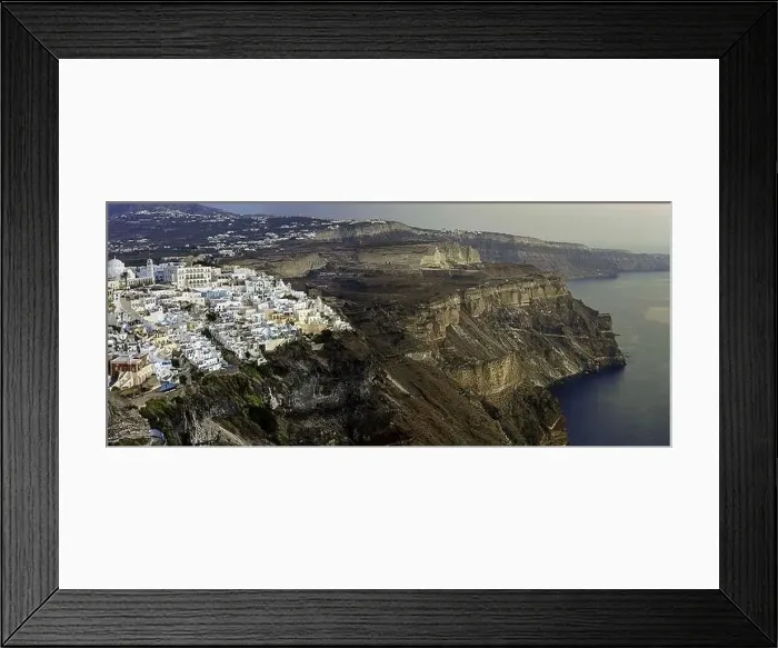 Framed Print : Panorama of Santorini island, Cyclades Framed Print : Panorama of Santorini island, Cyclades