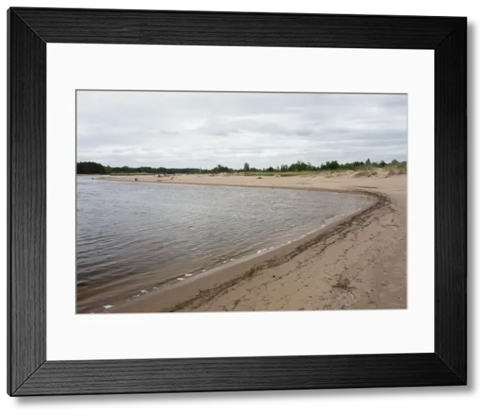Framed Print : City Carnikava, Latvia. Green nature in summer with River Gauja and waves. 03.06.2020 Framed Print : City Carnikava, Latvia. Green nature in summer with River Gauja and waves. 03.06.2020