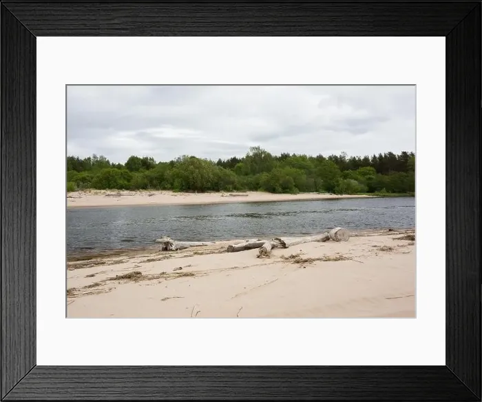 Framed Print : City Carnikava, Latvia. Green nature in summer with River Gauja and waves. 03.06.2020 Framed Print : City Carnikava, Latvia. Green nature in summer with River Gauja and waves. 03.06.2020