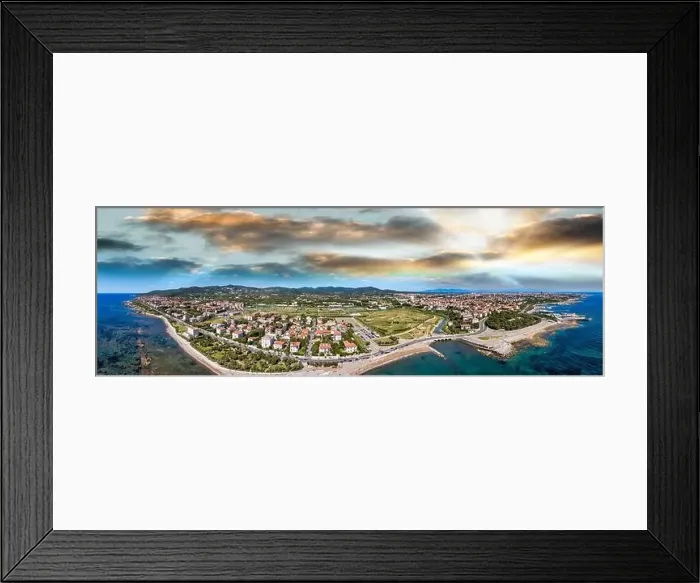 Framed Print : Amazing aerial view of Livorno and Lungomare, famous town of Tuscany. Italian coast from the drone Framed Print : Amazing aerial view of Livorno and Lungomare, famous town of Tuscany. Italian coast from the drone