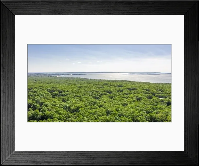 Framed Print : Drone images of the area of Noyac, Jessups Neck and Noyac, NY