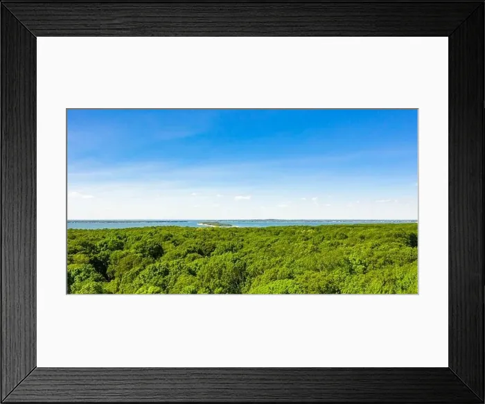 Framed Print : Drone images of the area of Noyac, Jessups Neck and Noyac, NY