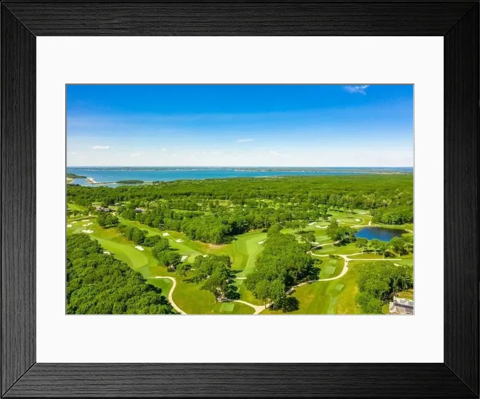 Framed Print : Aerial view of Noyac Golf Course in Sag Harbor, NY Framed Print : Aerial view of Noyac Golf Course in Sag Harbor, NY
