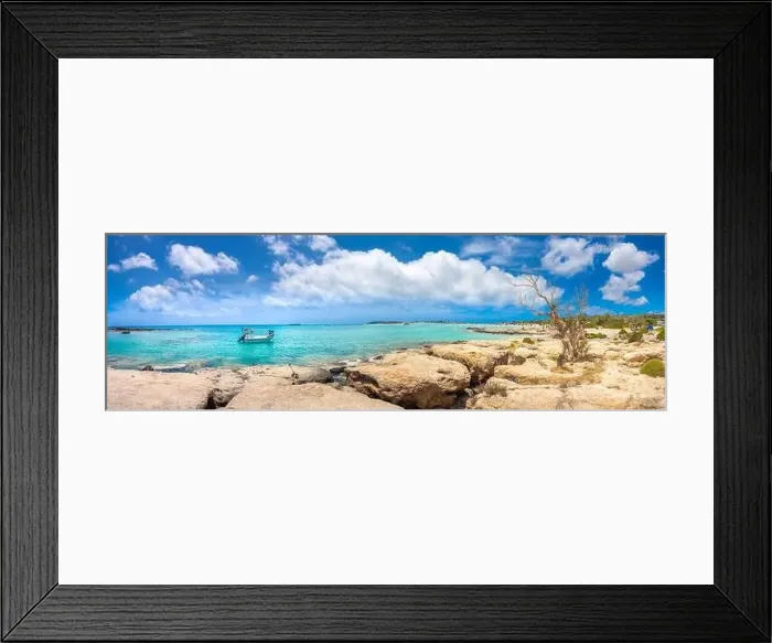 Framed Print : Tropical sandy beach with turquoise water, in Elafonisi, Crete, Greece Framed Print : Tropical sandy beach with turquoise water, in Elafonisi, Crete, Greece
