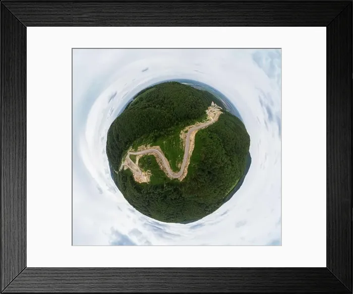 Framed Print : 360 spherical panorama Framed Print : 360 spherical panorama