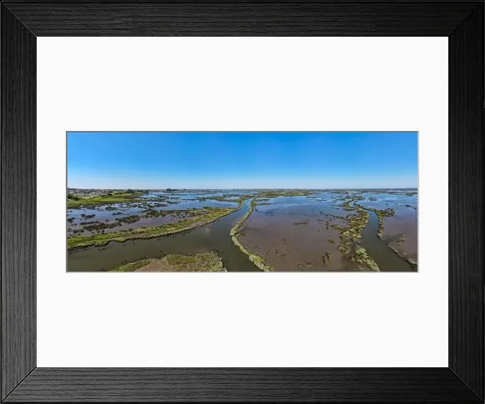 Framed Print : Aerial View of esteiro da Tojeira near the Aveiro Lagoon at Murtosa, Aveiro, Portugal Framed Print : Aerial View of esteiro da Tojeira near the Aveiro Lagoon at Murtosa, Aveiro, Portugal
