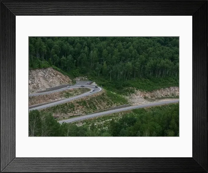 Framed Print : Winding road in the mountains Framed Print : Winding road in the mountains