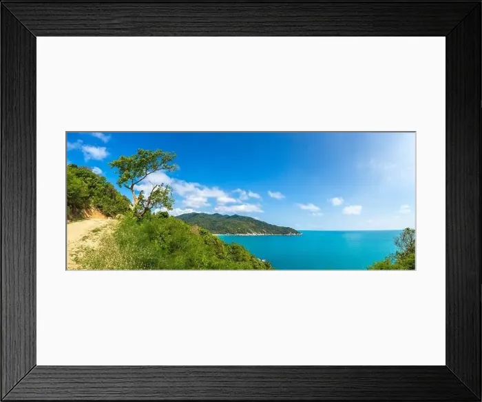 Framed Print : Panorama of Koh Phangan island, Thailand in a summer day Framed Print : Panorama of Koh Phangan island, Thailand in a summer day