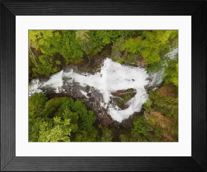 Framed Print : The South Fork River Falls from directly overhead Framed Print : The South Fork River Falls from directly overhead