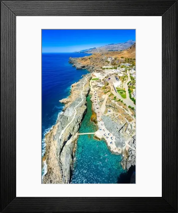 Framed Print : Pirates Fjord named Kalypso in Crete island, Greece Framed Print : Pirates Fjord named Kalypso in Crete island, Greece