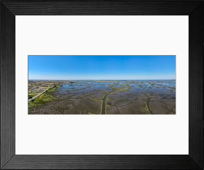 Framed Print : Aerial View of esteiro da Tojeira near the Aveiro Lagoon at Murtosa, Aveiro, Portugal Framed Print : Aerial View of esteiro da Tojeira near the Aveiro Lagoon at Murtosa, Aveiro, Portugal