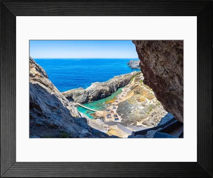 Framed Print : Pirates Fjord named Kalypso in Crete island, Greece Framed Print : Pirates Fjord named Kalypso in Crete island, Greece