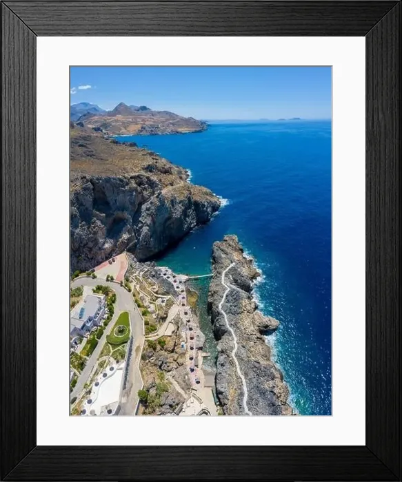 Framed Print : Pirates Fjord named Kalypso in Crete island, Greece Framed Print : Pirates Fjord named Kalypso in Crete island, Greece