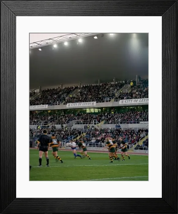 Framed Print : Rugby league game, Hunslet RLFC, at the opening of South Leeds stadium, west Yorkshire, northern England, UK Framed Print : Rugby league game, Hunslet RLFC, at the opening of South Leeds stadium, west Yorkshire, northern England, UK