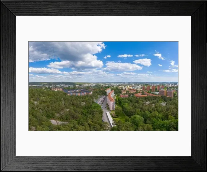 Framed Print : Panorama of ruddalen a part of Gothenburg in Sweden Framed Print : Panorama of ruddalen a part of Gothenburg in Sweden