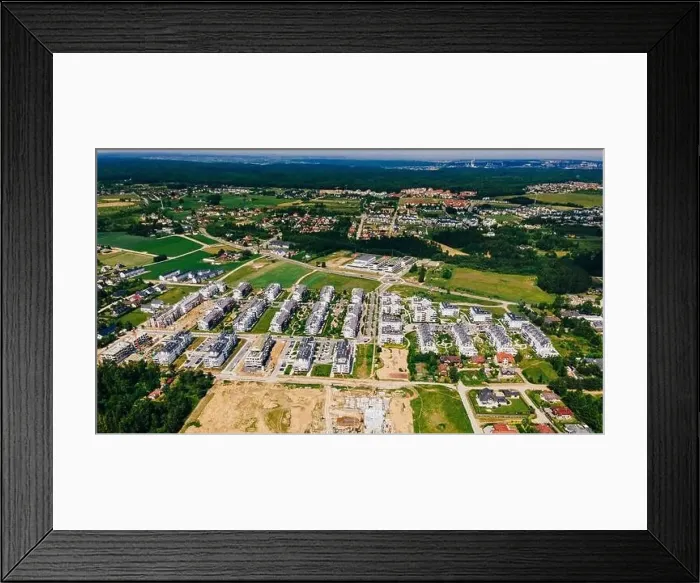 Framed Print : New housing estates from the air
