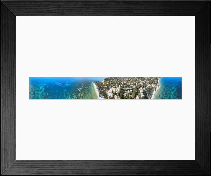 Framed Print : Elba Island, Italy. Amazing downward aerial view from drone of Capo Bianco and Padulella Beach near Portoferraio Framed Print : Elba Island, Italy. Amazing downward aerial view from drone of Capo Bianco and Padulella Beach near Portoferraio