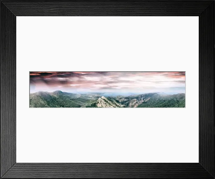 Framed Print : Elba Island, Italy. Amazing aerial view from drone of mountains and landscape Framed Print : Elba Island, Italy. Amazing aerial view from drone of mountains and landscape