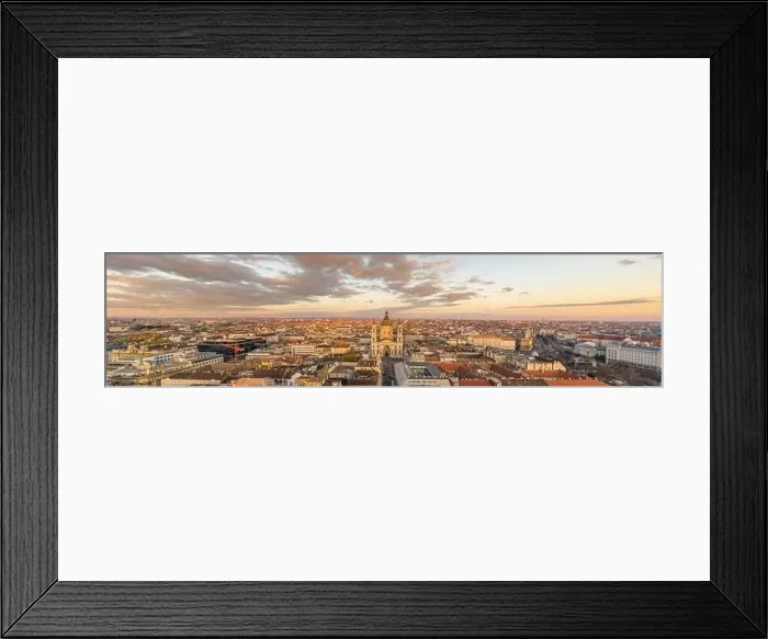 Framed Print : Panoramic aerial drone shot of St. Stephen Basilica during Budap Framed Print : Panoramic aerial drone shot of St. Stephen Basilica during Budap