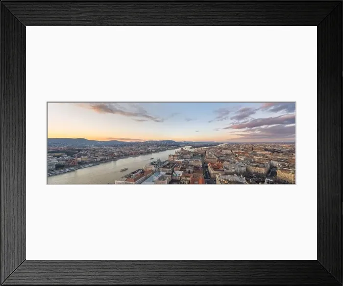 Framed Print : Parnoramic Aerial drone shot of Hungarian Parliament Kossuth Square by Danube river in Budapest sunset Framed Print : Parnoramic Aerial drone shot of Hungarian Parliament Kossuth Square by Danube river in Budapest sunset