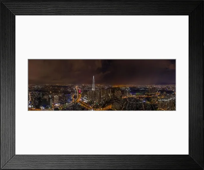 Framed Print : Aerial panoramic view of Ho Chi Minh City Framed Print : Aerial panoramic view of Ho Chi Minh City