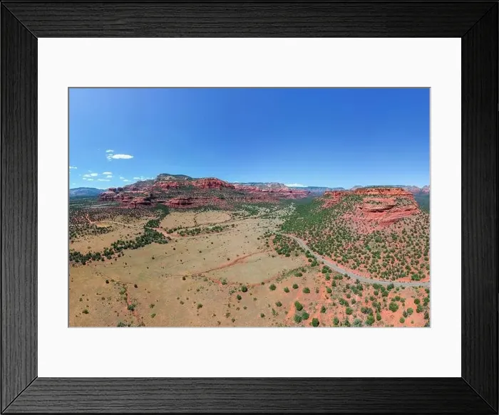 Framed Print : A Red Sedona Canyon captured from an Aerial Drone at an altitude of 40 meters Framed Print : A Red Sedona Canyon captured from an Aerial Drone at an altitude of 40 meters