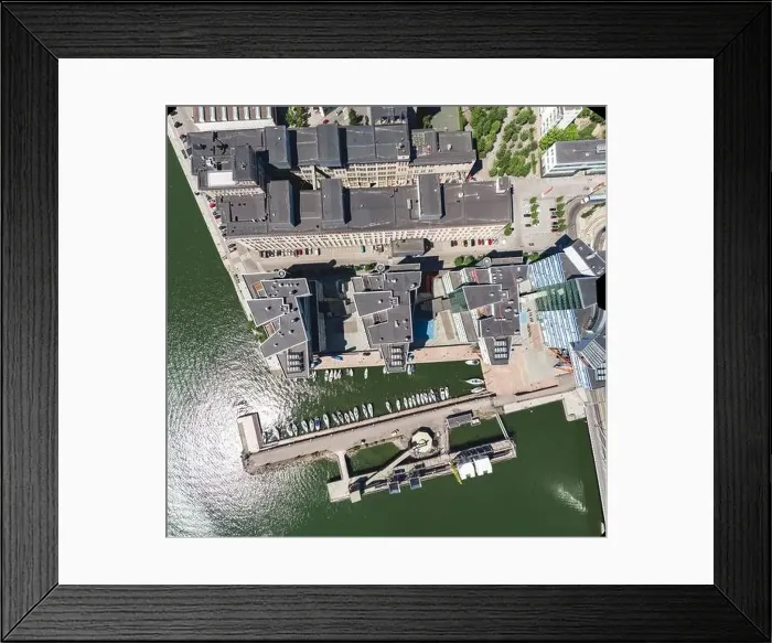 Framed Print : Aerial view of modern buildings. The first High Tech Center in Helsinki, Finland Framed Print : Aerial view of modern buildings. The first High Tech Center in Helsinki, Finland