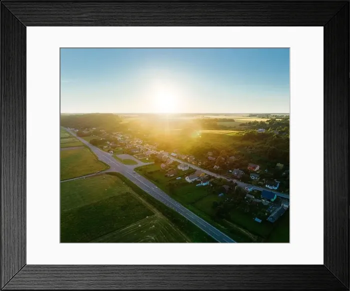 Framed Print : Seredžius town on the right bank of the Nemunas River Framed Print : Seredžius town on the right bank of the Nemunas River