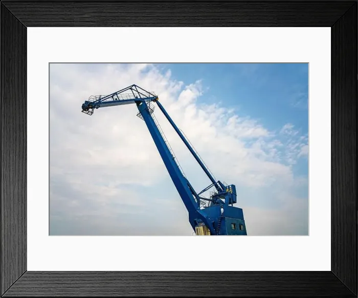 Framed Print : Big cranes in Expo park in Shanghai, China Framed Print : Big cranes in Expo park in Shanghai, China