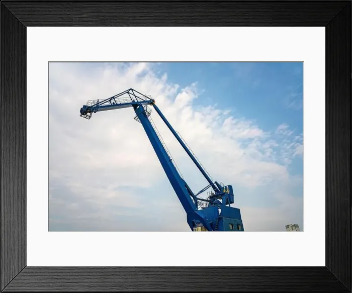Framed Print : Big cranes in Expo park in Shanghai, China Framed Print : Big cranes in Expo park in Shanghai, China
