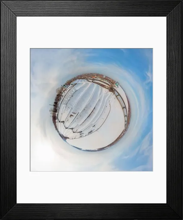 Framed Print : 360 spherical panorama of Barnaul Framed Print : 360 spherical panorama of Barnaul