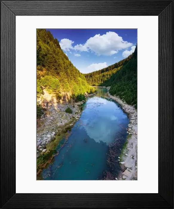 Framed Print : Aerial view of a lush Canyon in South Wales United Kingdom, called Blaencuffin Canyon Framed Print : Aerial view of a lush Canyon in South Wales United Kingdom, called Blaencuffin Canyon