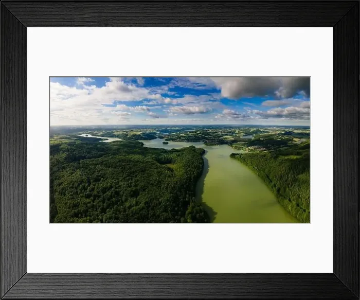 Framed Print : panorama of the Ostrzyckie Lake Framed Print : panorama of the Ostrzyckie Lake