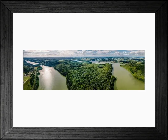 Framed Print : panorama of the Ostrzyckie Lake Framed Print : panorama of the Ostrzyckie Lake