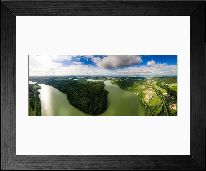 Framed Print : panorama of the Ostrzyckie Lake Framed Print : panorama of the Ostrzyckie Lake