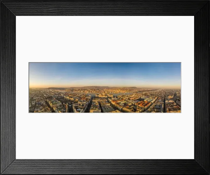 Framed Print : Panoramic aerial drone shot of Hungarian Parliament lights off before sunrise in Budapest dawn Framed Print : Panoramic aerial drone shot of Hungarian Parliament lights off before sunrise in Budapest dawn