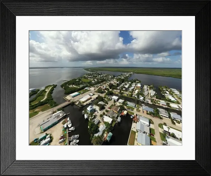 Framed Print : Aerial above Matlacha FL USA Framed Print : Aerial above Matlacha FL USA