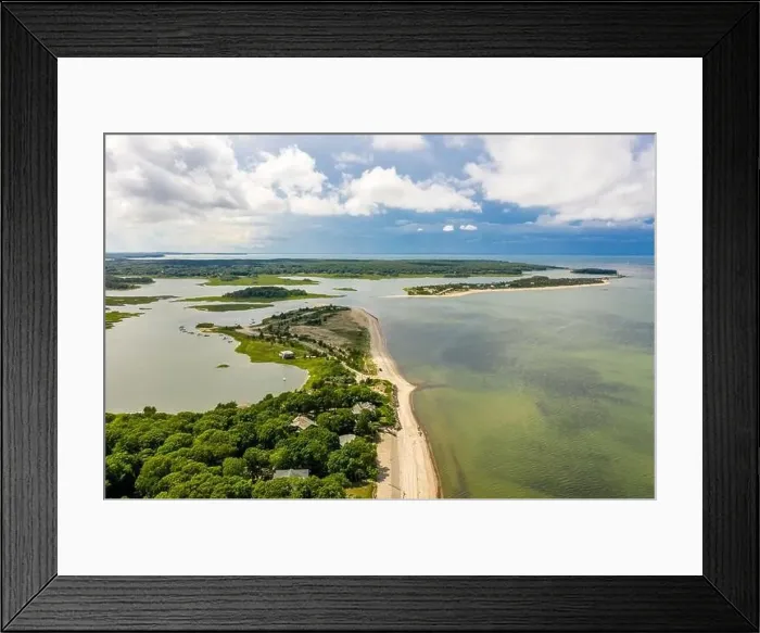 Framed Print : Aerial view of Louse Point, NY Framed Print : Aerial view of Louse Point, NY