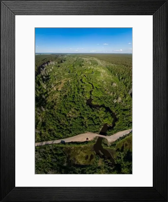 Framed Print : picture of winding river Framed Print : picture of winding river