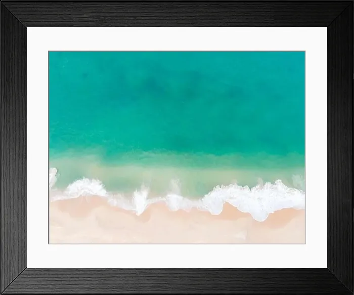 Framed Print : Aerial view top view Beautiful topical beach with white sand coconut palm trees and sea Framed Print : Aerial view top view Beautiful topical beach with white sand coconut palm trees and sea