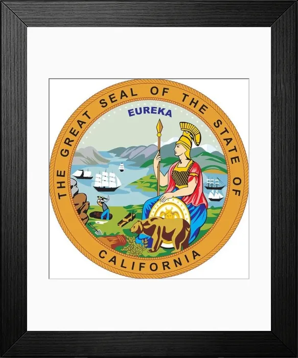 Framed Print : California seal Framed Print : California seal