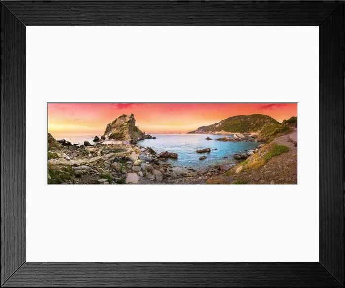 Framed Print : Aerial view of the famous small church Agios Ioannis Framed Print : Aerial view of the famous small church Agios Ioannis