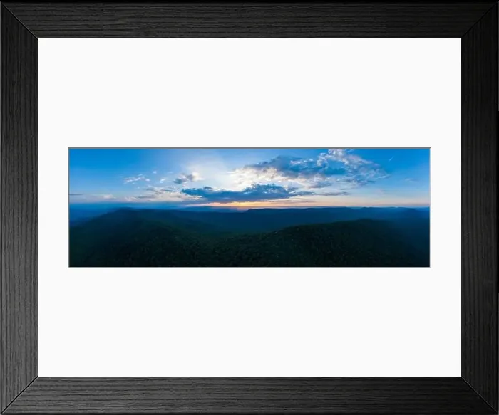 Framed Print : An aerial panorama of sunset as seen from above Duncan Knob - Massanutten Range - George Washington National Forest Framed Print : An aerial panorama of sunset as seen from above Duncan Knob - Massanutten Range - George Washington National Forest